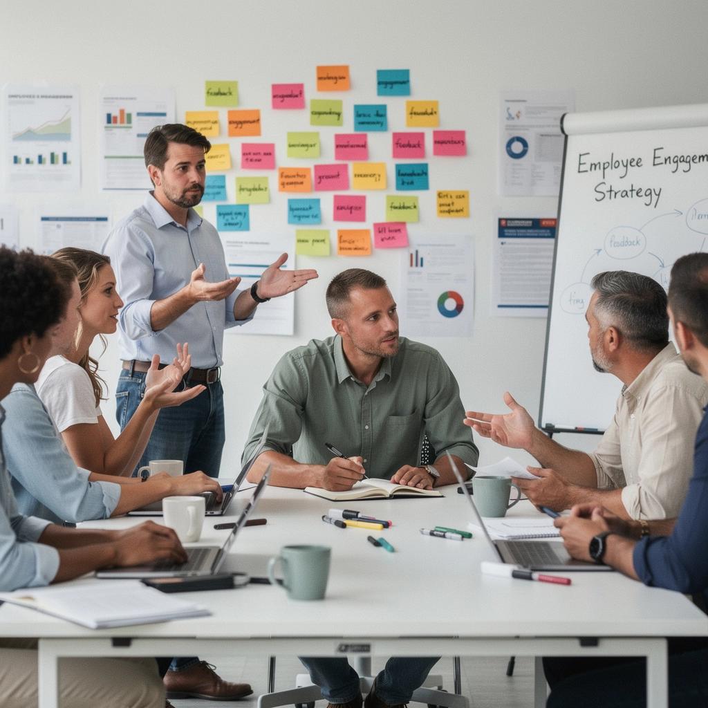 Interjúztatás folyamatát bemutató szituációs gyakorlat a teremben.